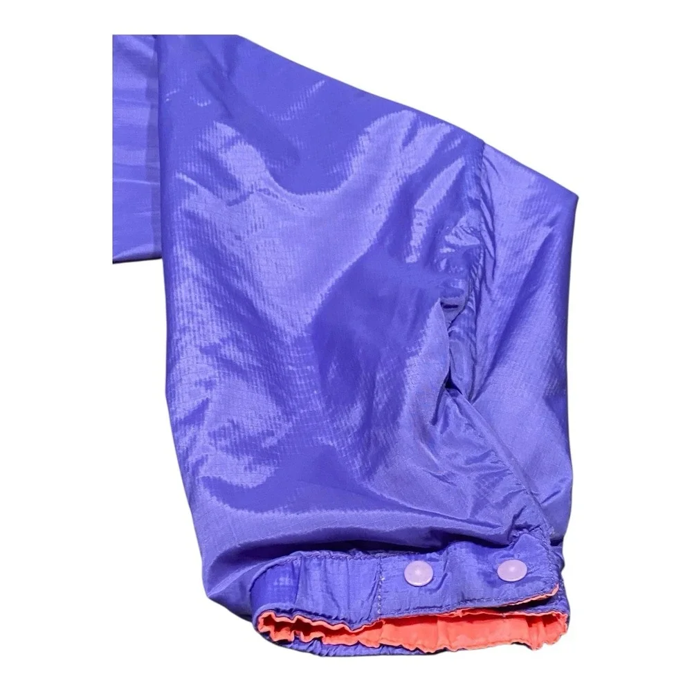 Patagonia Jacket Women MED Purple‎ Logo Full Zip Windbreaker Outdoor Hike Light